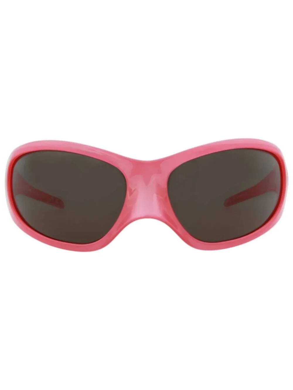 New Balenciaga Women's Sunglasses Shield Wrap Bio Injection Frame Unisex Pink